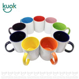 taza para sublimar, colormake, cerámica, taza blanca, taza grado b, 11 oz, color interno