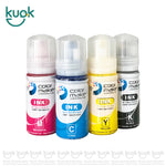 Paquete tinta de sublimación 70ml CMYK (4pzas)